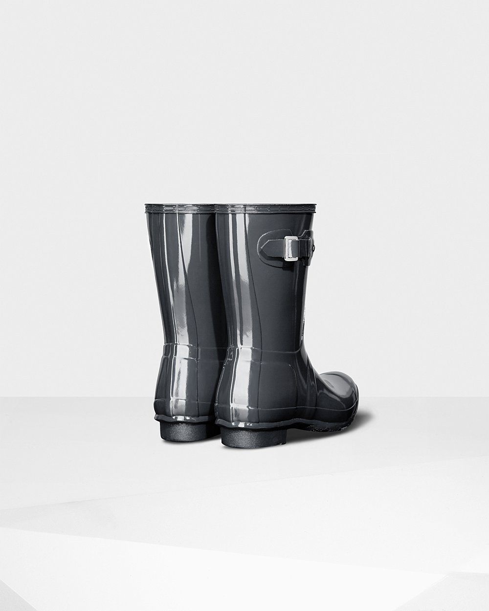 Women Hunter Original Gloss | Short Rain Boots Grey | NZ-87409-RACT